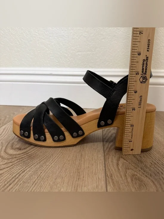 KORK-EASE Women’s 8 Ester Strappy Black Platform Heel Sandals - Picture 10 of 10